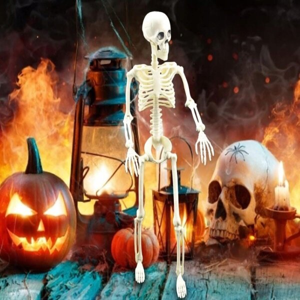 Lidská kostra skelet 40 cm halloween dekorace