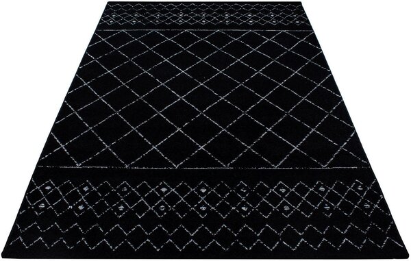 Moderní kusový koberec Lucca 1830 Black | černý Typ: 80x150 cm