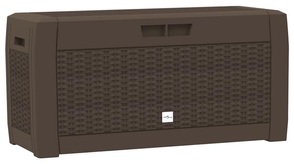 Zahradní úložný box hnědý 119 x 48 x 60 cm polypropylen 152196