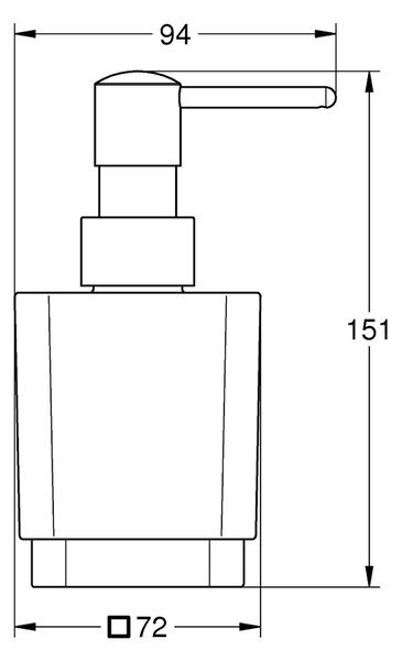 GROHE Selection Cube - Dávkovač tekutého mýdla, Chrom 40805000