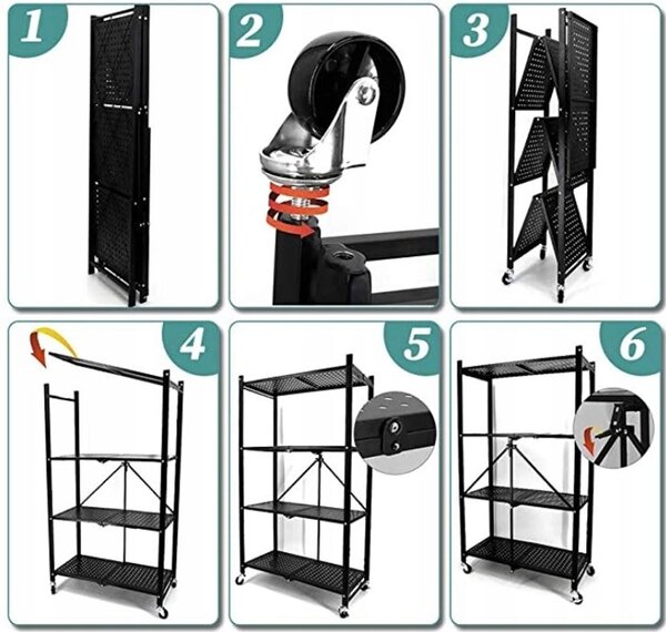Skladovací regál FS005 BLACK