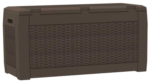 Zahradní úložný box hnědý 119 x 48 x 60 cm polypropylen 152196