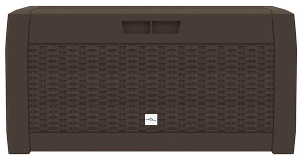 Zahradní úložný box hnědý 119 x 48 x 60 cm polypropylen 152196