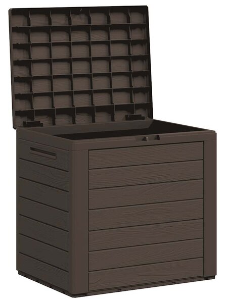 Zahradní úložný box hnědý 58,5 x 46 x 55 cm polypropylen 152194