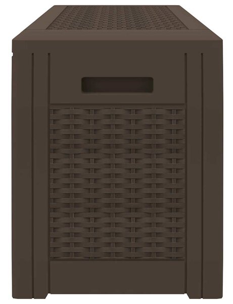 Zahradní úložný box hnědý 119 x 48 x 60 cm polypropylen 152196