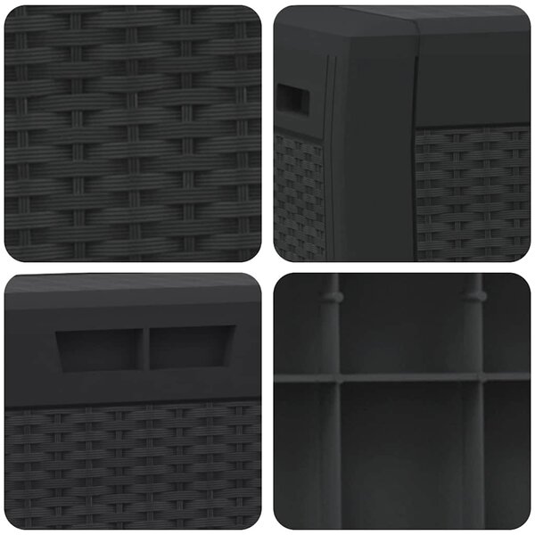 Zahradní úložný box antracitový 119 x 48 x 60 cm polypropylen 152197