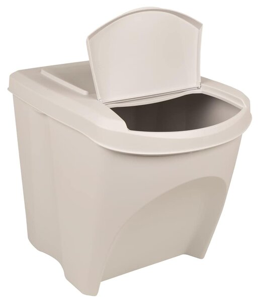 Stohovatelné koše na odpadky 3 ks bílé 75 l polypropylen 152199