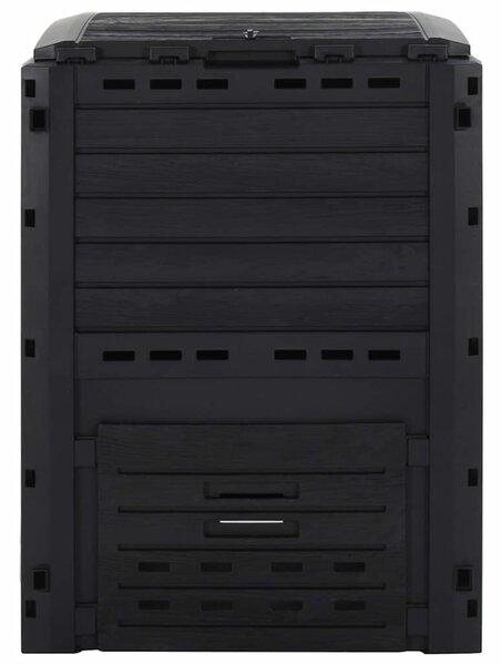 Zahradní kompostér černý 280 l polypropylen 152202