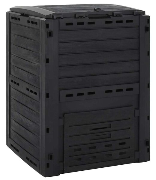 Zahradní kompostér černý 280 l polypropylen 152202