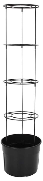 Truhlík na pěstování rajčat antracit Ø 39 x 150 cm polypropylen 152210