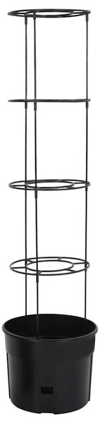 Truhlík na pěstování rajčat antracit Ø 39 x 150 cm polypropylen 152210