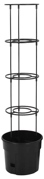 Truhlík na pěstování rajčat antracit Ø 29,5x115 cm polypropylen 152209