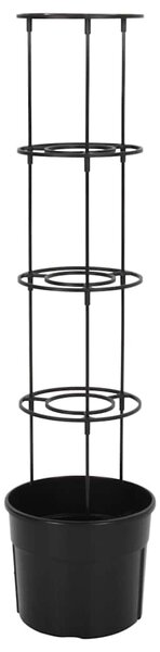 Truhlík na pěstování rajčat antracit Ø 29,5x115 cm polypropylen 152209