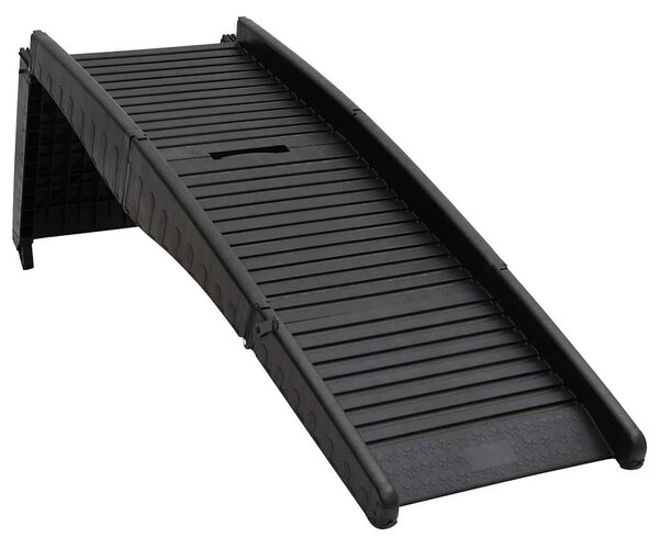 Skládací rampa pro psy černá 153 x 40 x 12,5 cm plast 152231