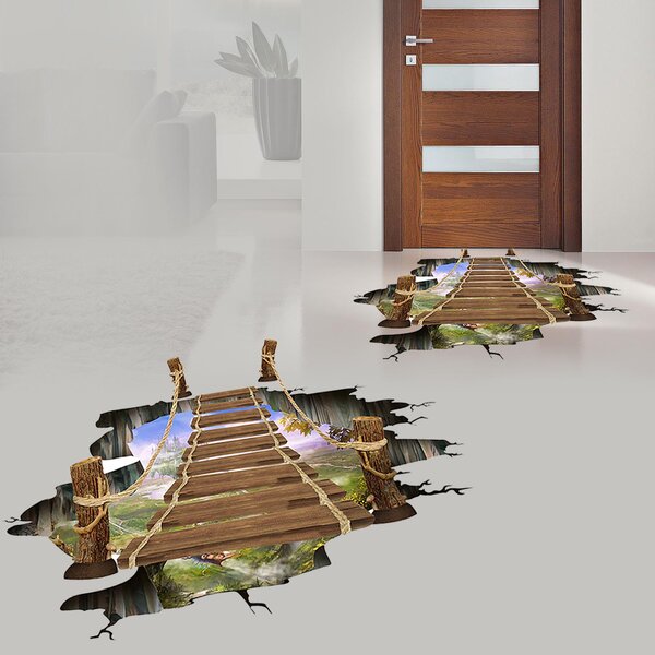 4Leaders 3D samolepka na podlahu propast 97×64 cm