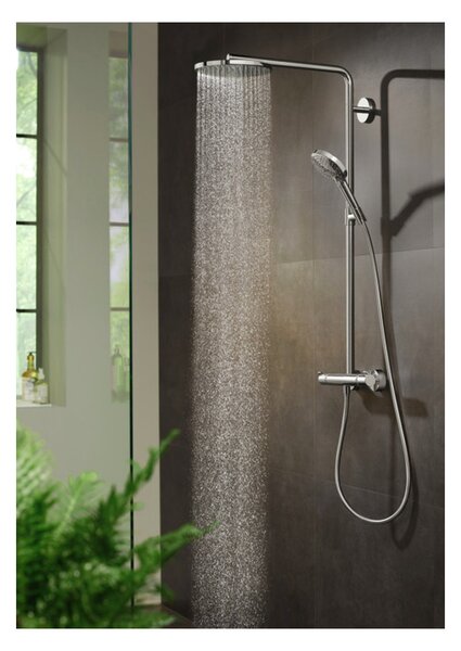 Hansgrohe Raindance Select S Showerpipe 240 1jet PowderRain s termostatem, chrom 27633000