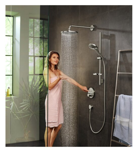 Hansgrohe Raindance S Horní sprcha 240 1jet PowderRain se sprchovým ramenem, chrom 27607000