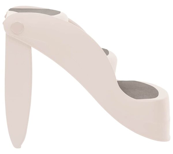 Skládací 3stupňové schůdky pro psy krémové 50x38x38 cm plast 152233