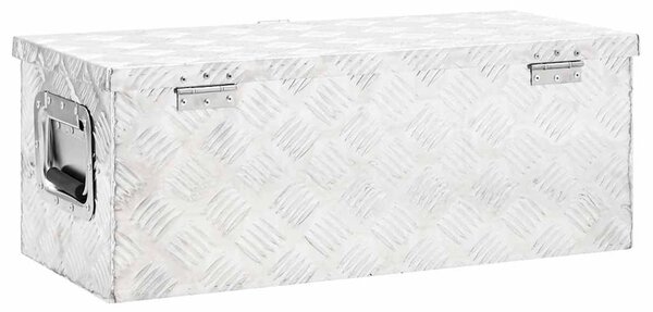 Úložný box stříbrný 70 x 31 x 27 cm hliník 152250
