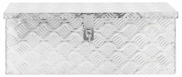 Úložný box stříbrný 70 x 31 x 27 cm hliník 152250