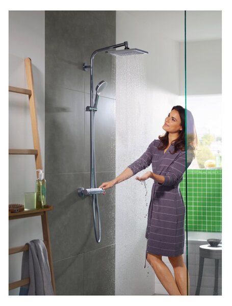 Hansgrohe Crometta E Showerpipe 240 1jet EcoSmart s termostatem, chrom 27281000