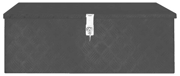 Úložný box černý 90 x 47 x 33,5 cm hliník 152255