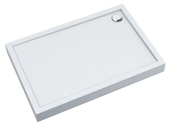 Schedline Cameron Smooth White obdélníková sprchová vanička 100x70 cm bílá 3ST.C1P-70100