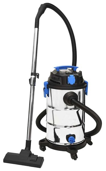 Vysavač na suché a mokré vysávání 1 200 W 30 l stříbrný 152916