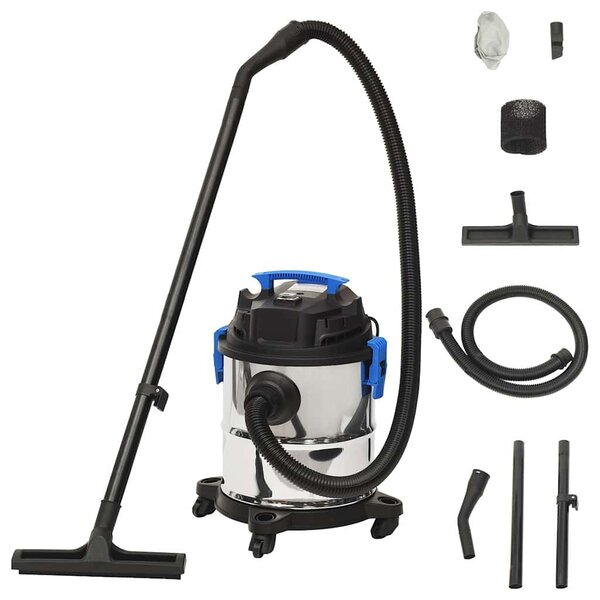 Vysavač na suché a mokré vysávání 1 200 W 20 l stříbrný 152915