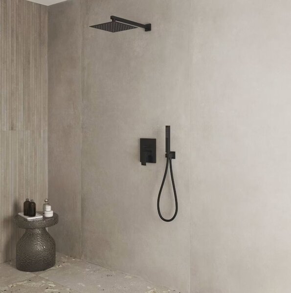 Kronenbach Quara 3.0 vanová baterie pod omítku černá KB100364C11