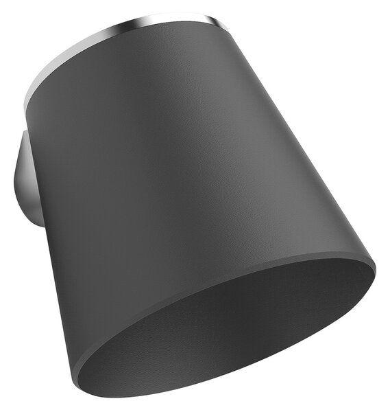 Alpi Fred - hlavová sprcha 218 mm, s LED osvětlením, komplet, černá FDP02 CR NE