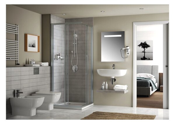Ideal Standard Mirror & Light - Zrcadlo s LED osvětlením 600x700 mm, T3340BH