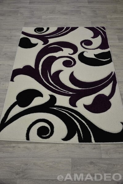 Kusový koberec Extra Friese 5281 - white/lila 120x170cm