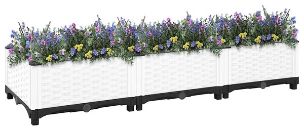Vyvýšený záhon 120 x 40 x 23 cm polypropylen 153306