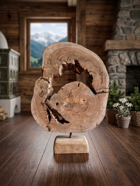 Dřevěná dekorace TEAK 46