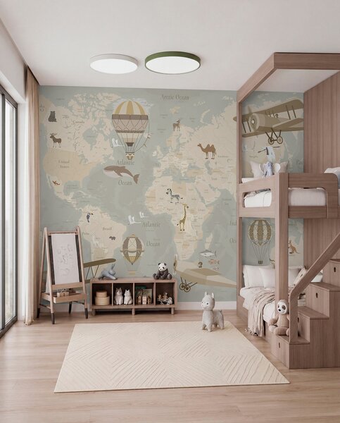 Fototapety Malý nebeský atlas, Fototapety mapy světa, c00003en : uwalls.cz