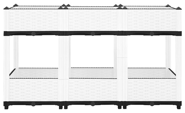 Vyvýšený záhon 120 x 40 x 71 cm polypropylen 153314