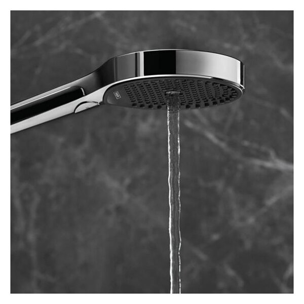 Hansgrohe Rainfinity sprchová sada 130 3jet s tyčí 90 cm a poličkou na mýdlo, chrom 27671000