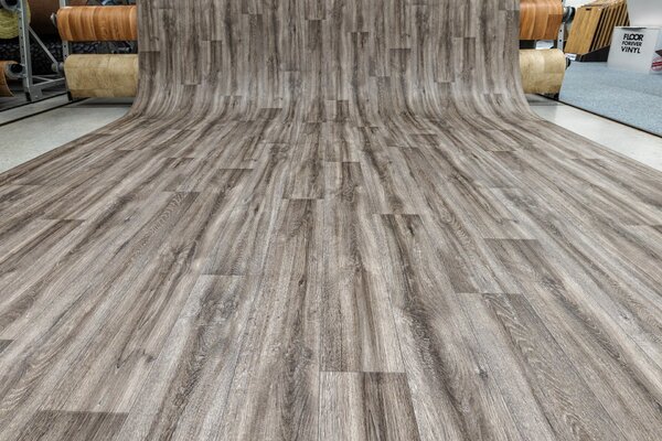 PVC podlaha Exclusive 280T apunara oak dark grey