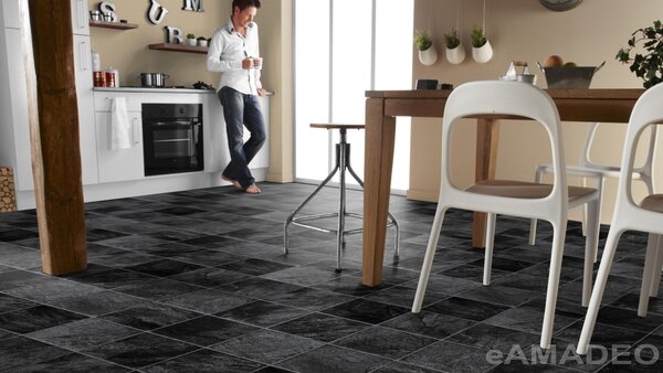 Tarkett - Francie PVC podlaha Essentials (Iconik) 260 granit alu black - 4x4,75m (RO)