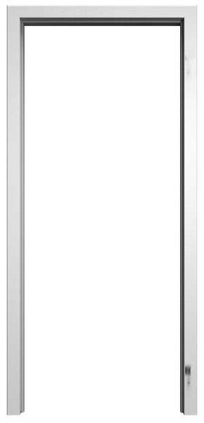 Zárubeň NORMAL pro celoskleněné dveře - CPL LAMINÁT - Bílá pór Průchozí šířka (cm): 80, Průchozí výška (cm): 197
