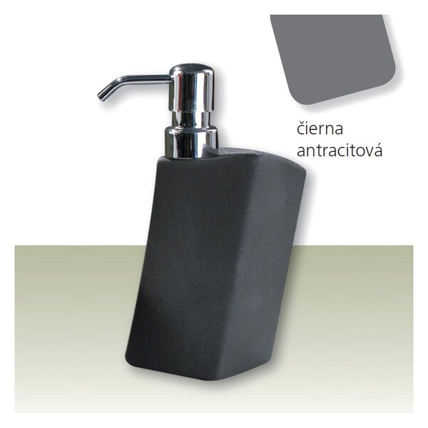 IVAB DEVA - Dávkovač tekutého mýdla volně stojící, gres černá IBDEV03
