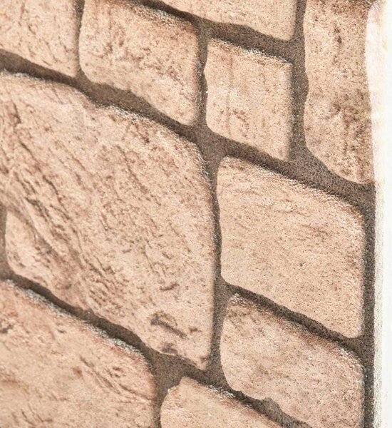 Nástěnné panely 10 ks 100 x 50 cm Béžová EPS pěna 153607