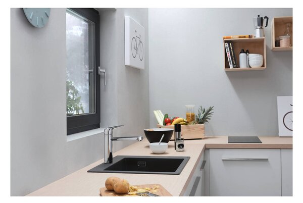 Hansgrohe Focus M42 Kuchyňská páková baterie 120, instalace před okno, 1jet, chrom 71807000