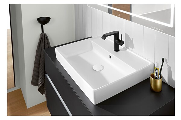 Villeroy & Boch Collaro - Umyvadlo 600x470mm s přepadem, alpská bílá 4A336001