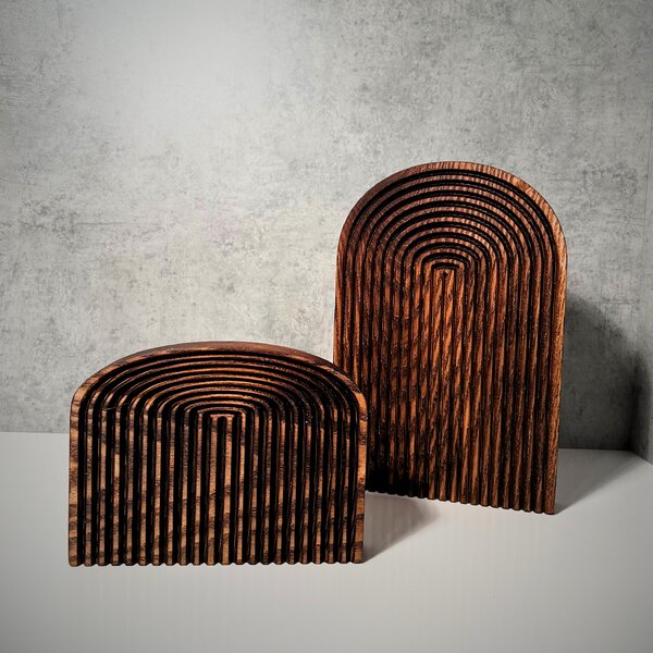 Wooden Mooden Dřevěná stolní dekorace Modern Velikost: 20x15 cm, Materiál: Mořený jasan