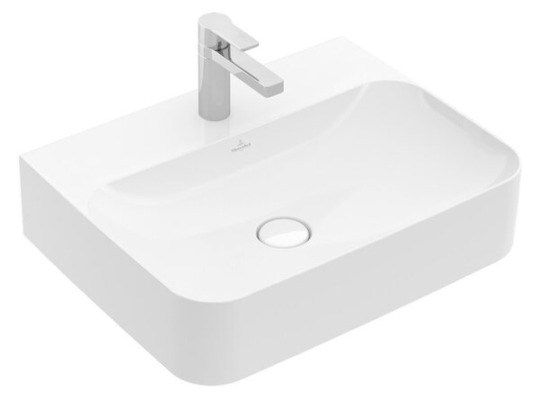 Villeroy & Boch Finion - Umyvadlo 600x470 mm bez přepadu, alpská bílá CeramicPlus 416861R1