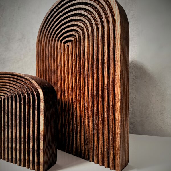 Wooden Mooden Dřevěná stolní dekorace Modern Velikost: 20x15 cm, Materiál: Mořený jasan