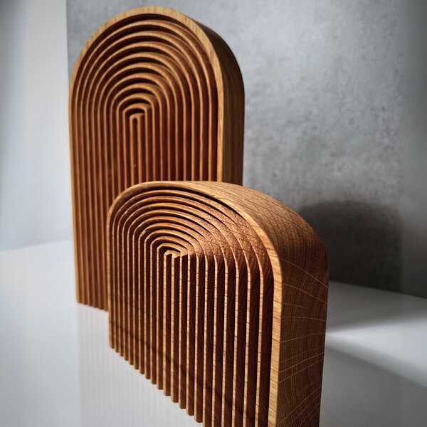 Wooden Mooden Dřevěná stolní dekorace Modern Velikost: 20x15 cm, Materiál: Mořený jasan