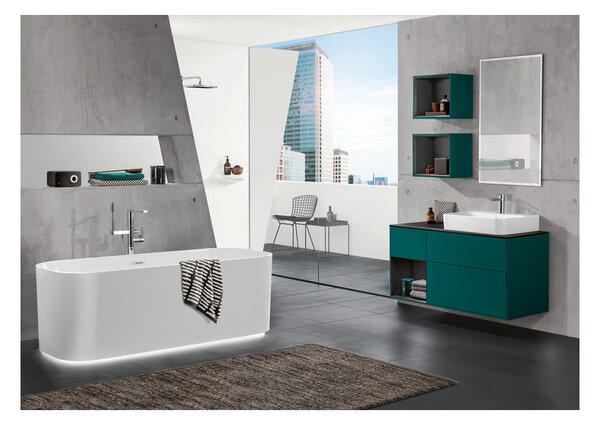 Villeroy & Boch Finion - Umyvadlo 600x470 mm bez přepadu, alpská bílá CeramicPlus 416861R1